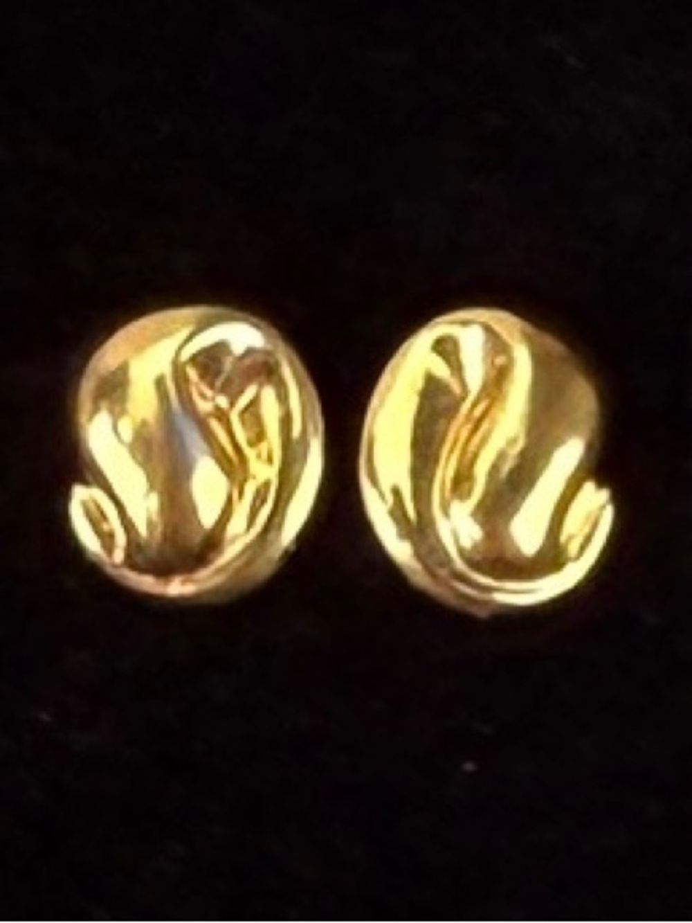 Vintage Goldtone Stud Pierced Earrings